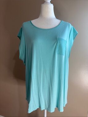 Calvin Klein Seafoam Green Short Sleeve Pocket Tee